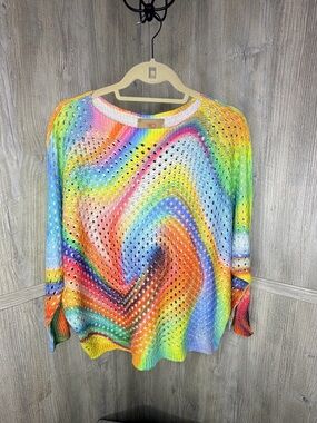 Rainbow Crochet Top by Free for Humanity